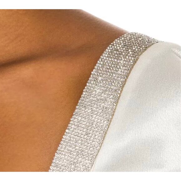 BRONX AND BANCO LANA BRIDAL MINI DRESS IN WHITE - Picture 4 of 8